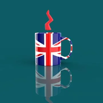 Coffe cup concept - 3D Illustration Stock Illustration