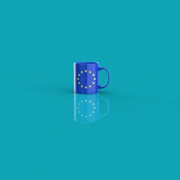 Coffe cup concept - 3D Illustration Stock Illustration