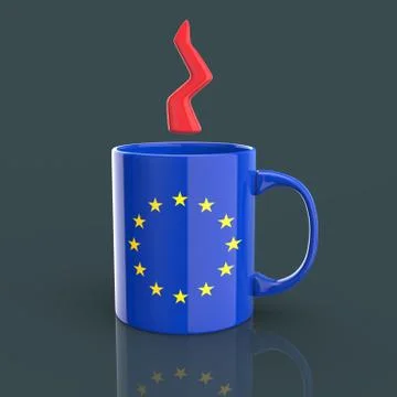 Coffe cup concept - 3D Illustration Stock Illustration