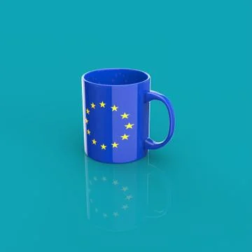 Coffe cup concept - 3D Illustration Stock Illustration