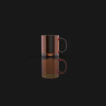 Coffe cup concept - 3D Illustration Stock Illustration