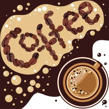 Coffe design template Stock Illustration