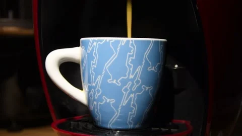 Coffe Dispenser With Cup Of Coffee Stock Footage 144770009