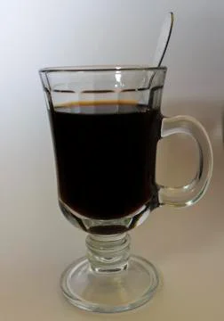 Coffe in glass Stock Photos