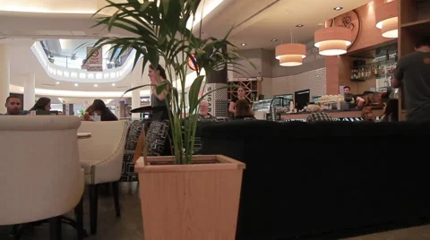 Coffe House Dolly shot 動画素材 40300445