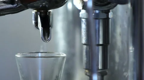 Coffe maker in work Stock Footage 53811221