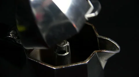 Coffe moka close up Stock Footage 45598294