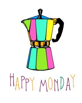 Coffe pot illustration Stock Illustration