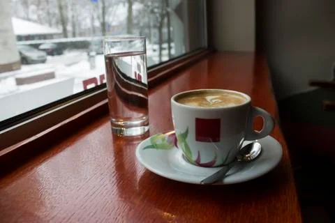 Coffe on the table Stock-Fotos