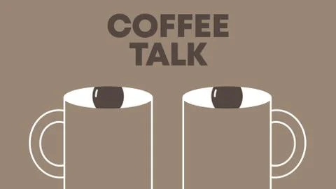 Coffe talk. イラスト素材