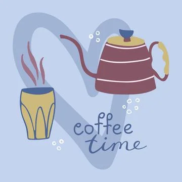 Coffe time Stock Illustration