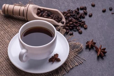 Coffe in white cup Stock-Fotos