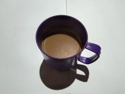 Coffe in white Foto stock