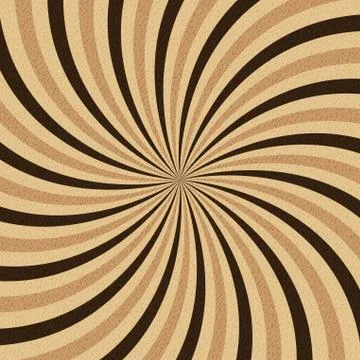 Coffee abstract hypnotic background. illustration Stock Illustration