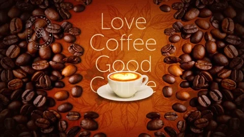 Coffee advertisement, coffee cup animation Stock Footage 295867754