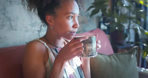 Coffee always cures everything stock video Stock Footage 218366823