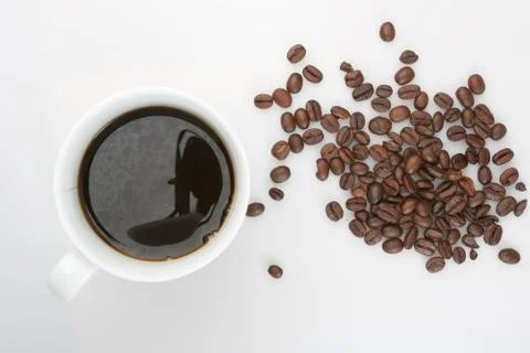 Coffee and beans Stock Photos