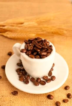 Coffee and beans Stock Photos
