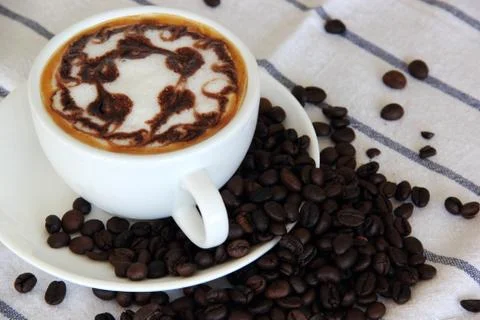Coffee and beans Stock-Fotos