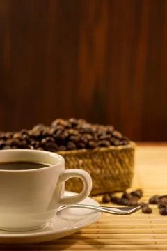 Coffee and  beans Stock Photos
