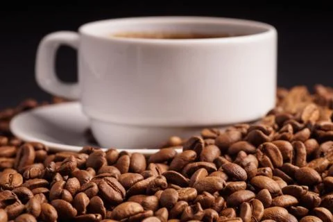 Coffee and Beans Stock Photos
