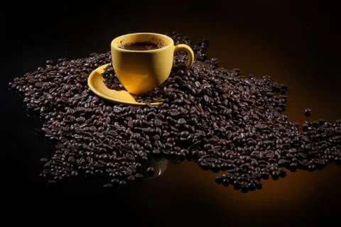 Coffee And Beans Foto stock