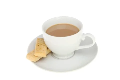 Coffee and biscuits Stock Photos
