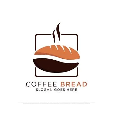 Coffee and Bread Cafe logo design vector,best for food and beverages cafe o.. Stock Illustration