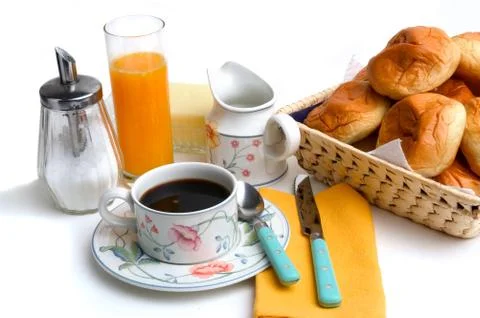 Coffee and breakfast Stock Photos