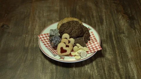 Coffee and Cake Stock Footage 113036006