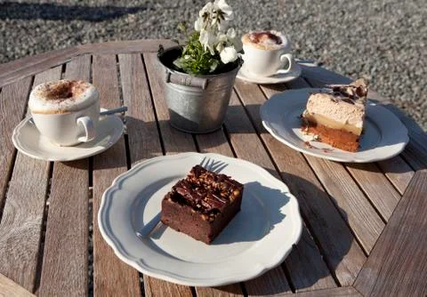 Coffee and cake 写真素材