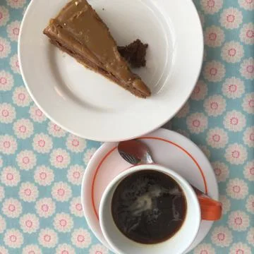 Coffee and cake Stock Photos
