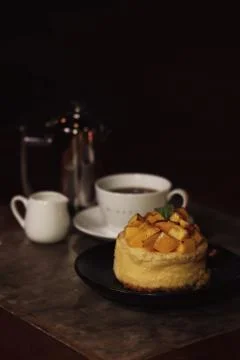 Coffee and cake Stock Photos
