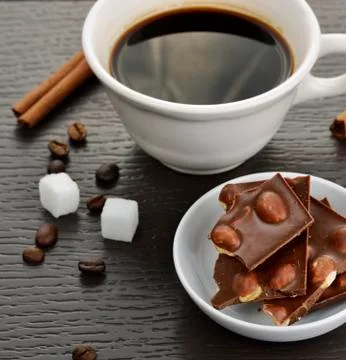 Coffee and chocolate Stock Photos