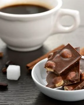 Coffee and chocolate Stock Photos