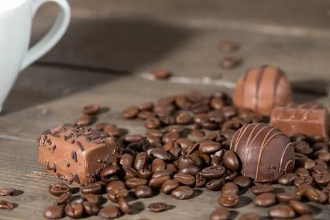 Coffee and chocolates Foto stock