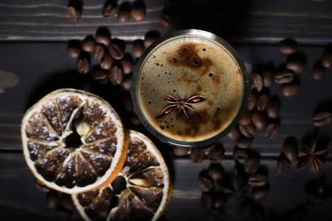 Coffee and cinnamon  Stock Photos