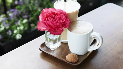 Coffee and cookie break on nature Stock Footage 277203147