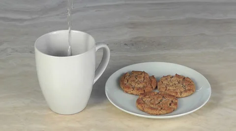 Coffee and Cookies Stock Footage 35144127