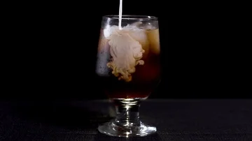 Coffee and Cream Stock Footage 85678022