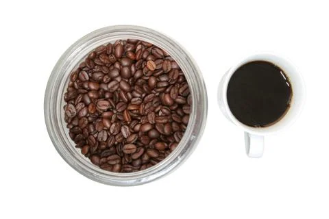 Coffee and cup Stock Photos