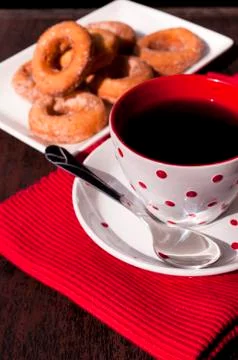 Coffee and donuts Foto stock