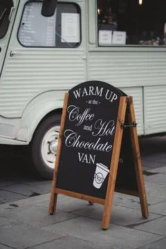 Coffee and Hot Chocolate Van at south bank Stock Photos