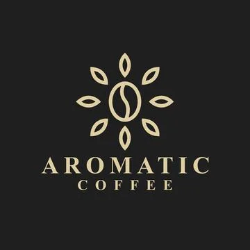 Coffee and leaf abstract Stock Illustration