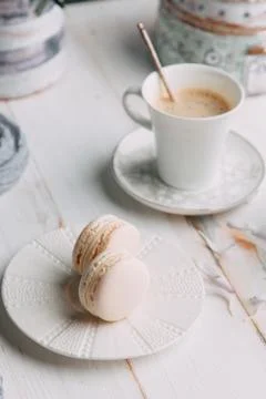 Coffee and marshmallows Foto stock