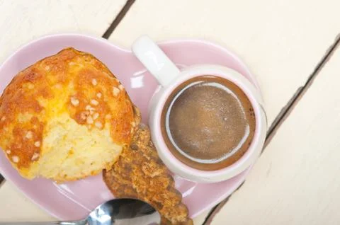 Coffee and muffin Stock Photos