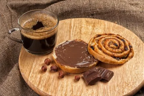 Coffee And Pastry Stock Photos