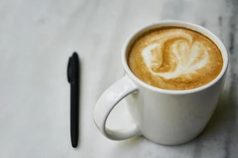 Coffee and Pencil Stock Photos
