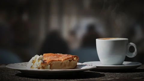 Coffee and Pie Time Background 4K Loop Stock Footage 167612236