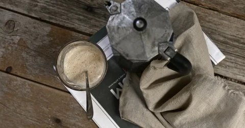 Coffee and pot Stock-Footage 84712845